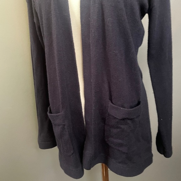 ⛵️ Talbots long sleeve blue anchor cardigan size Small petite with pockets - Picture 4 of 6